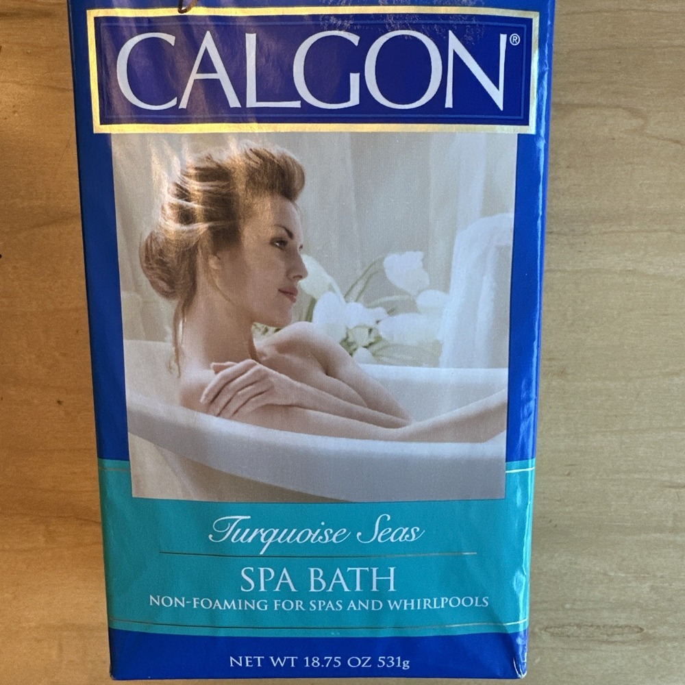 New Calgon Turquoise Seas Spa Bath Non Foaming‎ Big Size 18.75 Oz DISCONTINUED